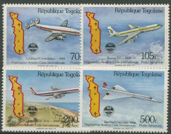 Togo 1984 Int. Organisation Für Zivilluftfahrt Flugzeuge 1771/74 Postfrisch - Togo (1960-...)
