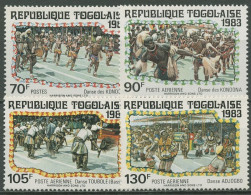 Togo 1983 Tänze Feiern 1656/59 Postfrisch - Togo (1960-...)