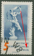 DDR 1960 Meißener Porzellan Mit Plattenfehler 774 F 28 Mit Sonderstempel - Abarten Und Kuriositäten