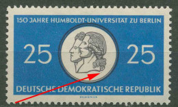 DDR 1960 Humboldt-Universität Zu Berlin Mit Plattenfehler 798 F 47 Postfrisch - Variétés Et Curiosités