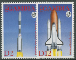 Gambia 1993 Int. Weltraumjahr Ariane-4-Rakete Space-Shuttle 1455/56 Postfrisch - Gambia (1965-...)