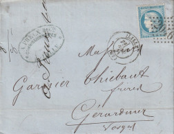 Lettre De Lille à Gérardmer LAC - 1849-1876: Période Classique