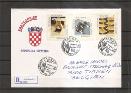Croatie ( Lettre Recommandée De1993 De Zagreb Vers La Belgique à Voir) - Kroatië