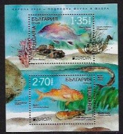 BULGARIA / BULGARIE /BULGARIEN - EUROPA-CEPT 2024 -"UNDERWATER FLORA And FAUNA"- SOUVENIR SHEET - BLOCK - 2024