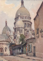Marc, Paris, Sacré Coeur   Aquarelle - Paintings