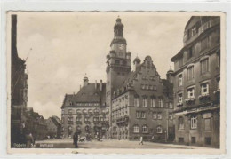 39020741 - Doebeln Mit Rathaus Gelaufen Von 1941. Leicht Stockfleckig, Sonst Gut Erhalten. - Doebeln