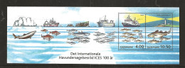 Denmark 2002 Centenary Of The International Council For The Exploration Of The Sea (ICES) Mi Bloc 19 MNH(**) - Unused Stamps