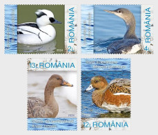 Romania 2024 - Winter Waterfowl - Fauna - A Set Of Four Postage Stamps MNH - Neufs
