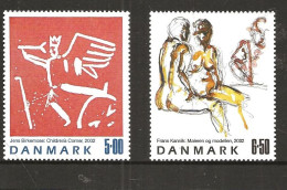 Denmark 2002  Contemporary Art (IX), Painting By  Jens Birkemose And Frans Kannik Mi 1318-1319 MNH(**) - Neufs