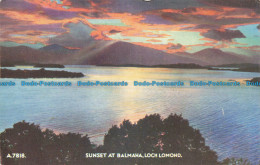 R672701 Loch Lomond. Sunset At Balmaha. J. B. White. Best Of All Series. 1954 - Monde