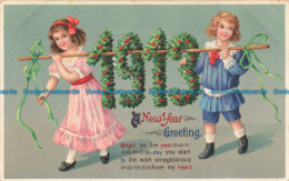 R672722 New Year Greetings. Bright Be The Year. Series 14777. 1912 - Monde