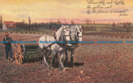 R672723 The Horse Cultivates The Field. Philco Publishing. Series 3504 - Monde