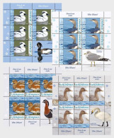 Romania 2024 - Winter Waterfowl - Fauna - A Set Of Four Mini Sheets M/S MNH - Unused Stamps