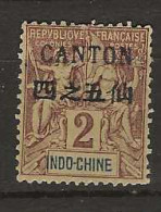 1903 MH Canton Yvert 18 - Unused Stamps