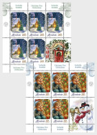 Romania 2023 - Christmas Tree Celebrations - A Set Of Four Mini Sheets M/S MNH - Unused Stamps