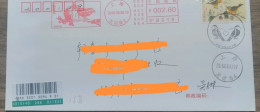 China Cover,red-billed Leiothrix Postage Machine Stamp - Omslagen