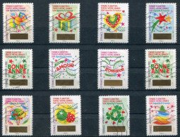 FRANCE - Vœux. Amour, Santé Et Bonheur - Used Stamps