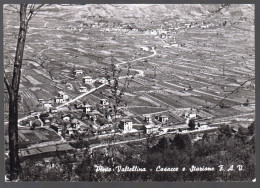 PONTE VALTELLINA - SONDRIO - 1959 - CASACCE E STAZIONE FERROVIA ALTA VALTELLINA - Sondrio