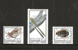 Denmark 2003 Rare Insects Mi 1338-1340  MNH(**) - Unused Stamps