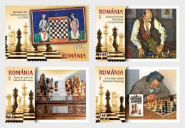 Romania 2023 - Chess A Set Of Four Postage Stamps MNH - Unused Stamps