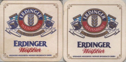 5004126 Bierdeckel Quadratisch - Erdinger - Beer Mats