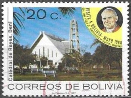 Bolivia Bolivie Bolivien 1988 Pope John Paul II Michel No. 1067 Cancelled Used Obliteré Gestempelt - Bolivien