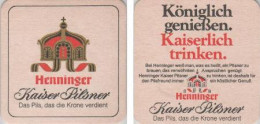 5001903 Bierdeckel Quadratisch - Henninger - Verdient Die Krone - Beer Mats
