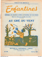 COLLECTION ENFANTINES 1951 - AU GRE DU VENT - ECOLE DE CHAUME EN BRIE 77  - 20X15  -   Très Bon état - 6-12 Jaar