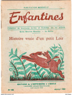 COLLECTION ENFANTINES 1951  - HISTOIRE VRAIE D'UN PETIT LOIR - ECOLE MAURICE BOUCHOR - LE HAVRE S/M 20X15 - 6-12 Ans