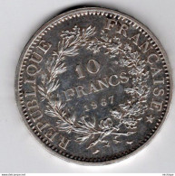 10 Francs  Argent  1967  état SUP - 10 Francs