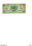 Billet  De 500   Lires 1943 A - Andere & Zonder Classificatie