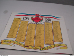 Calendrier Révolutionnaire Avec La Marseillaise Complète Avec Tous Ses Couplets - Petit Format : 1991-00