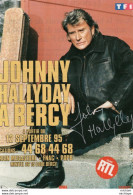 N° 3  SIGNATURE  DE   JOHNNY HALLYDAY    PHOTO PAPIER  SUR PAPIER PHOTO 19 X 27cm 3 - Andere & Zonder Classificatie