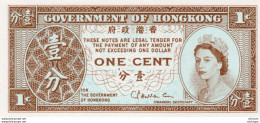 Billet  GOVERNMENT OF HONGKONG One Cent - Hongkong