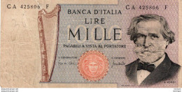 Billet - ITALIE - 1000 Lire -  C A  425806  F - Other & Unclassified