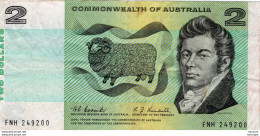 Billet COMMONWEALTH  OF  AUSTRALIA 2 Dollar  N ° F N H 249200  Ce Billet A Circulé - Andere & Zonder Classificatie