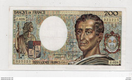 Billet -  FRANCE - 200  Francs  - MONTESQUIEU -   J . 028    1985   -  325225 - 200 F 1981-1994 ''Montesquieu''