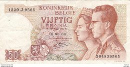 Belgique   50 Francs   1966    Billet  Neuf - 50 Francs