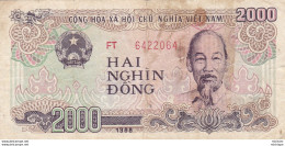 Viet Nam  2000  Dong  1988   Ce  Billet  A Circulé  Propre - Vietnam