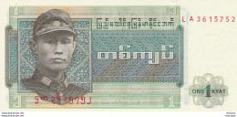 Birmanie 1 Kyat  Billet  Neuf - Indonésie