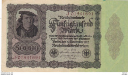 Allemagne   50000 Mark   1922  Ce Billet  A Circulé - Mais  Tres  Propre - 50000 Mark
