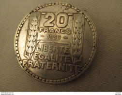 20 Francs 1933 Turin Argent  Superbe  état - Other & Unclassified