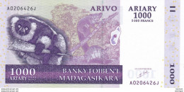 Billet De Madagascar 1000 Ariary  2004  - Neuf - Madagaskar