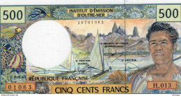 Billet De 500 FRANCS Institut D'émission D'outre Mer . 0163   -   H . 013     NEUF - 20 F 1942-1950 ''Pêcheur''