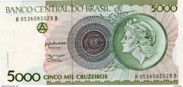 Brésil  5000  Cruzeiros  A 0536082029B    Billet Neuf - Brazilië