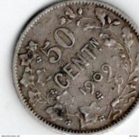 Monnaie 50 Centimes Argent 1909 -  Leopold II - 1900-1946 : Vittorio Emanuele III & Umberto II