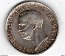 Italie  5 Lires  Argent 1927- R -  Vittorio Emanuele III  - Superbe - 1900-1946 : Vittorio Emanuele III & Umberto II