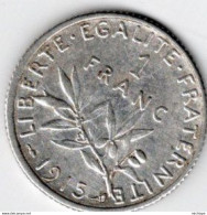 1 Franc    Argent    1915 - 1 Franc