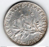 1 Franc    Argent    1918 - 1 Franc