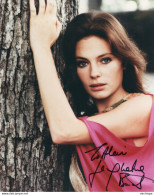 N°104 - AUTOGRAPHE  DE JACQUELINE BISSET   - GRANDE ET BELLE PHOTO 20X25 - Autres & Non Classés